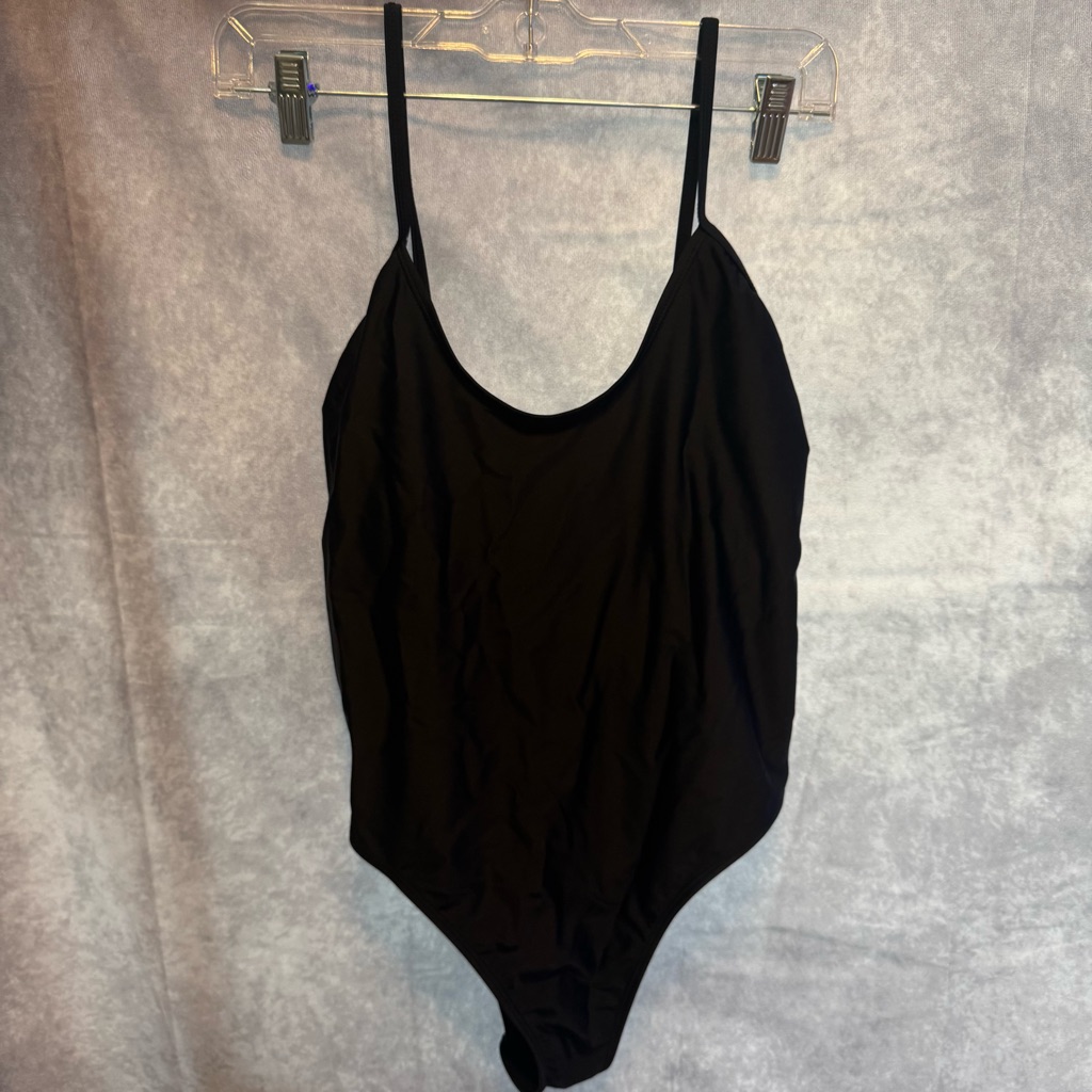 Good American Black One-Piece Swimsuit